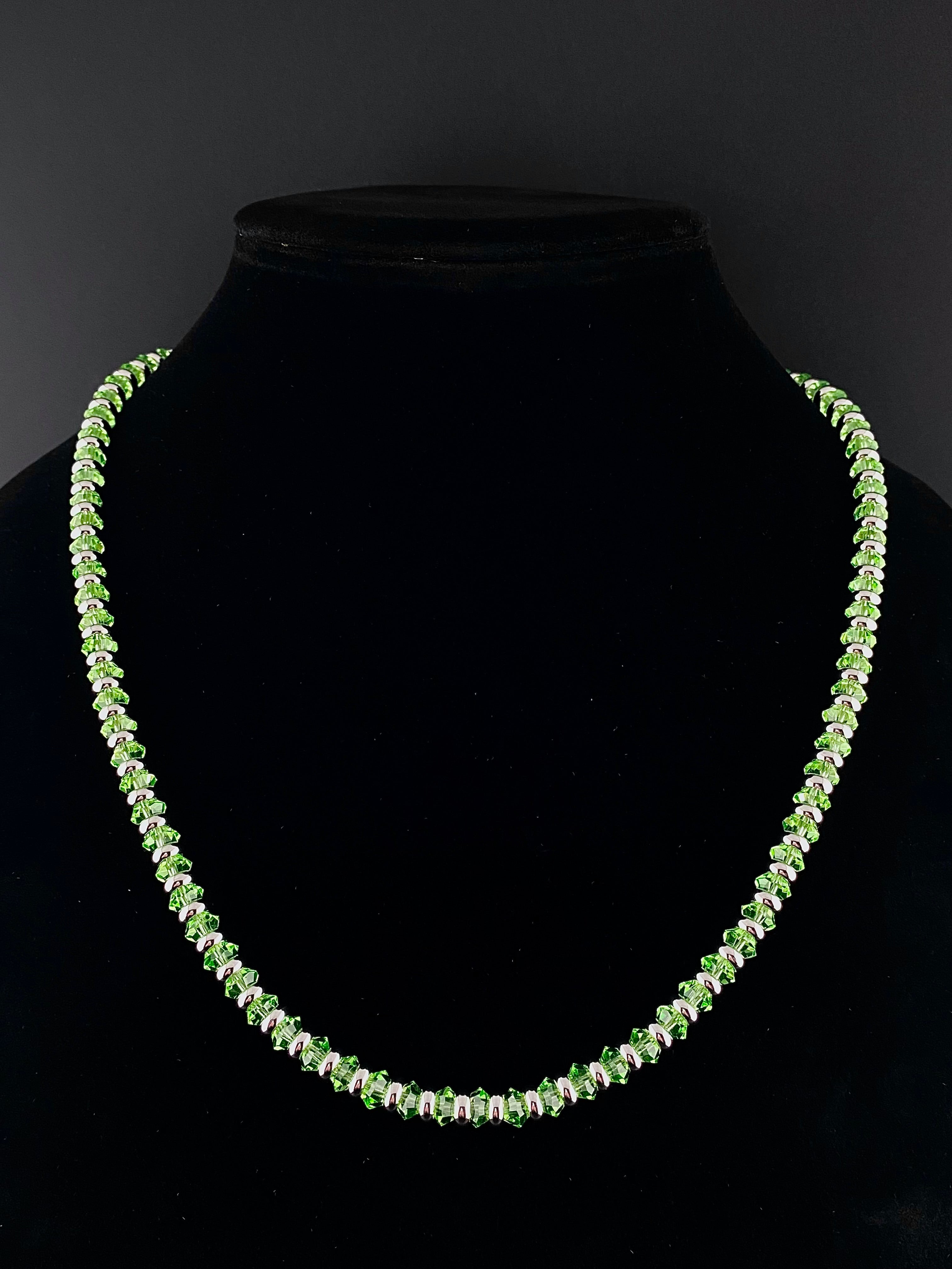 Uranium Crystal Necklace - Bicone