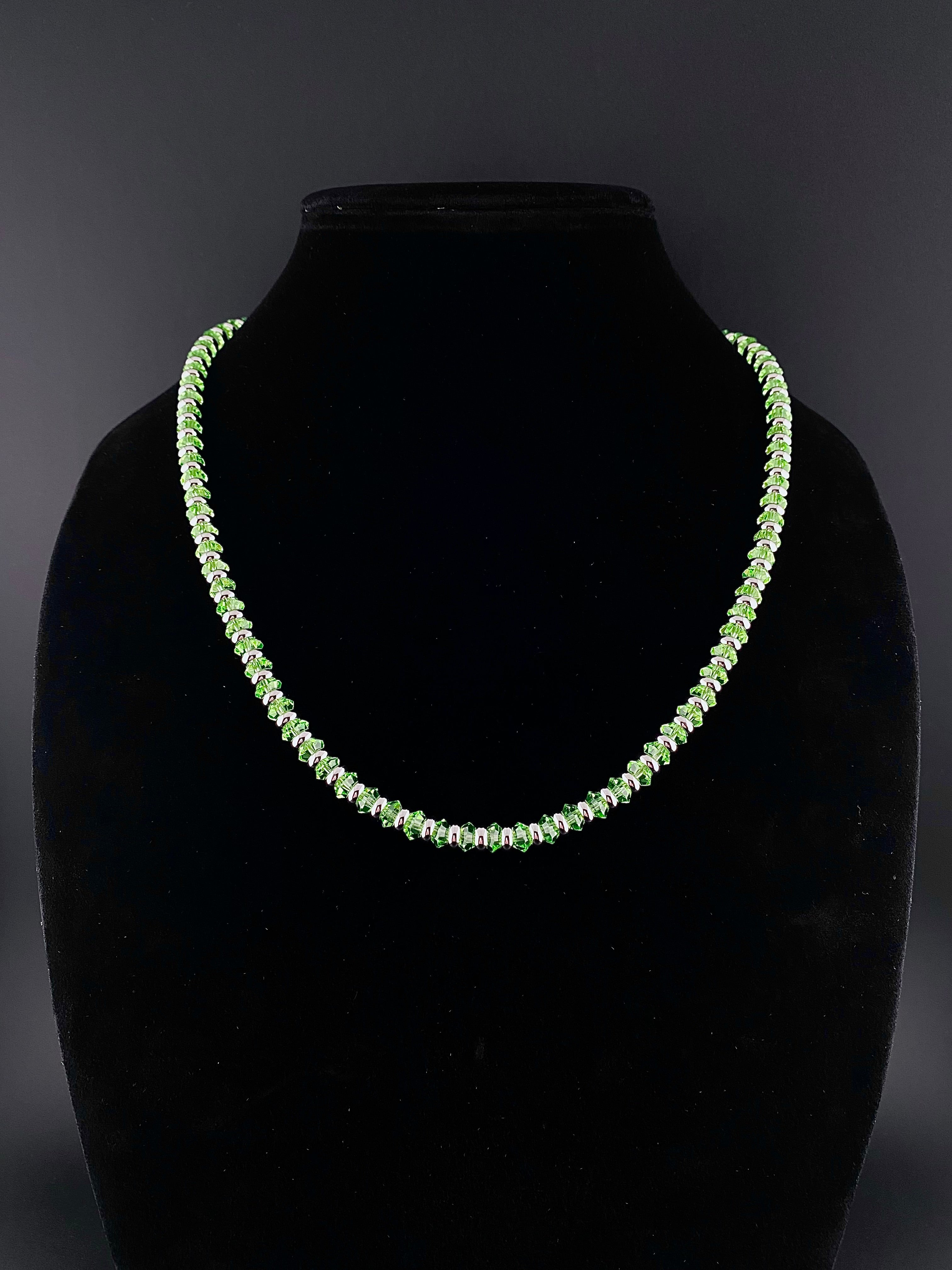 Uranium Crystal Necklace - Bicone