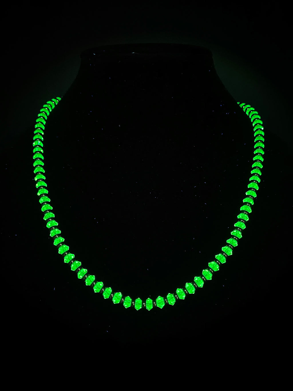 Uranium Crystal Necklace - Bicone