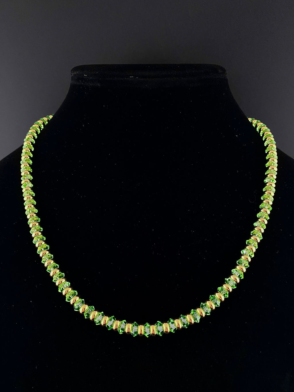 Uranium Crystal Necklace - Bicone