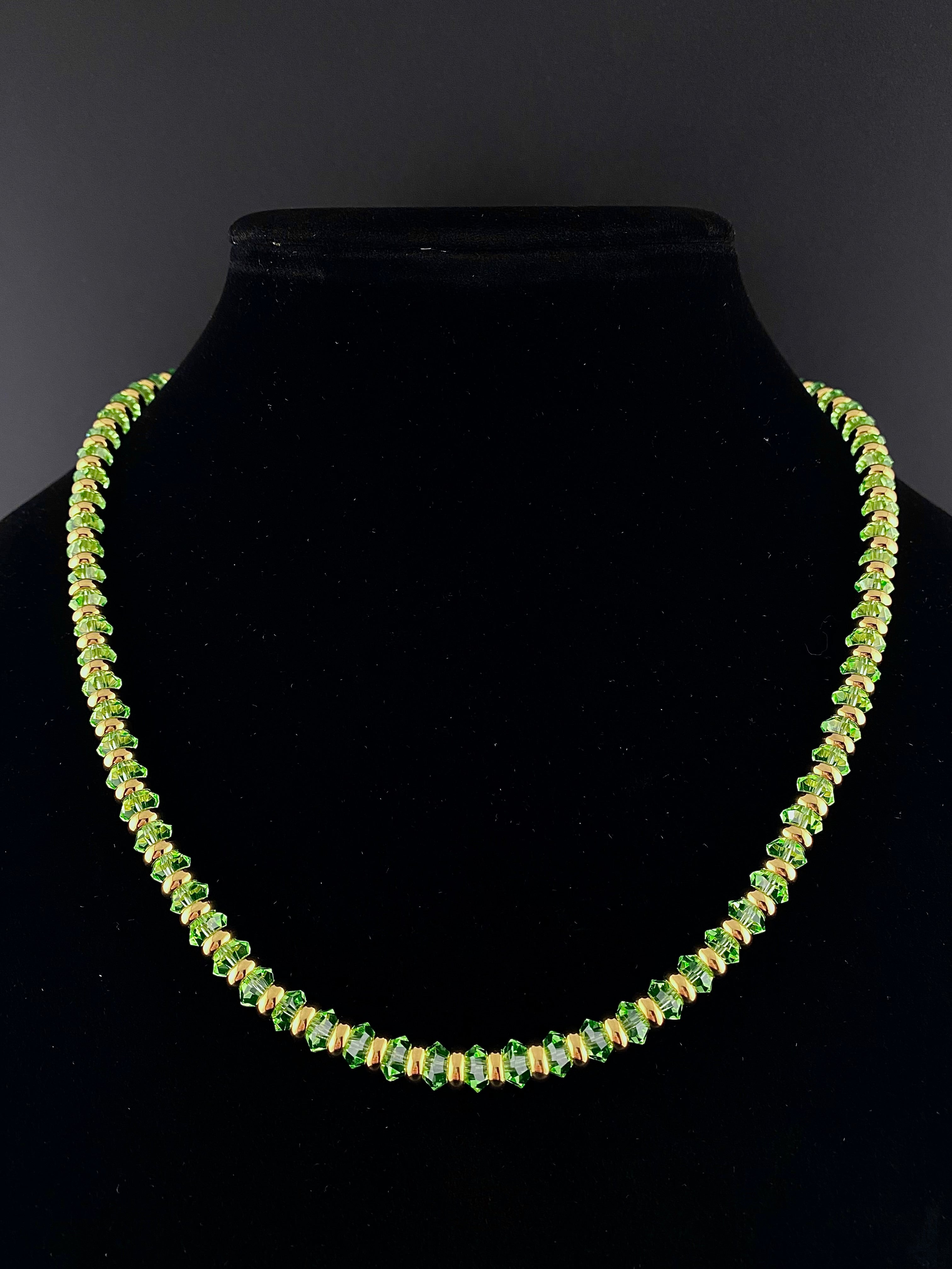 Uranium Crystal Necklace - Bicone
