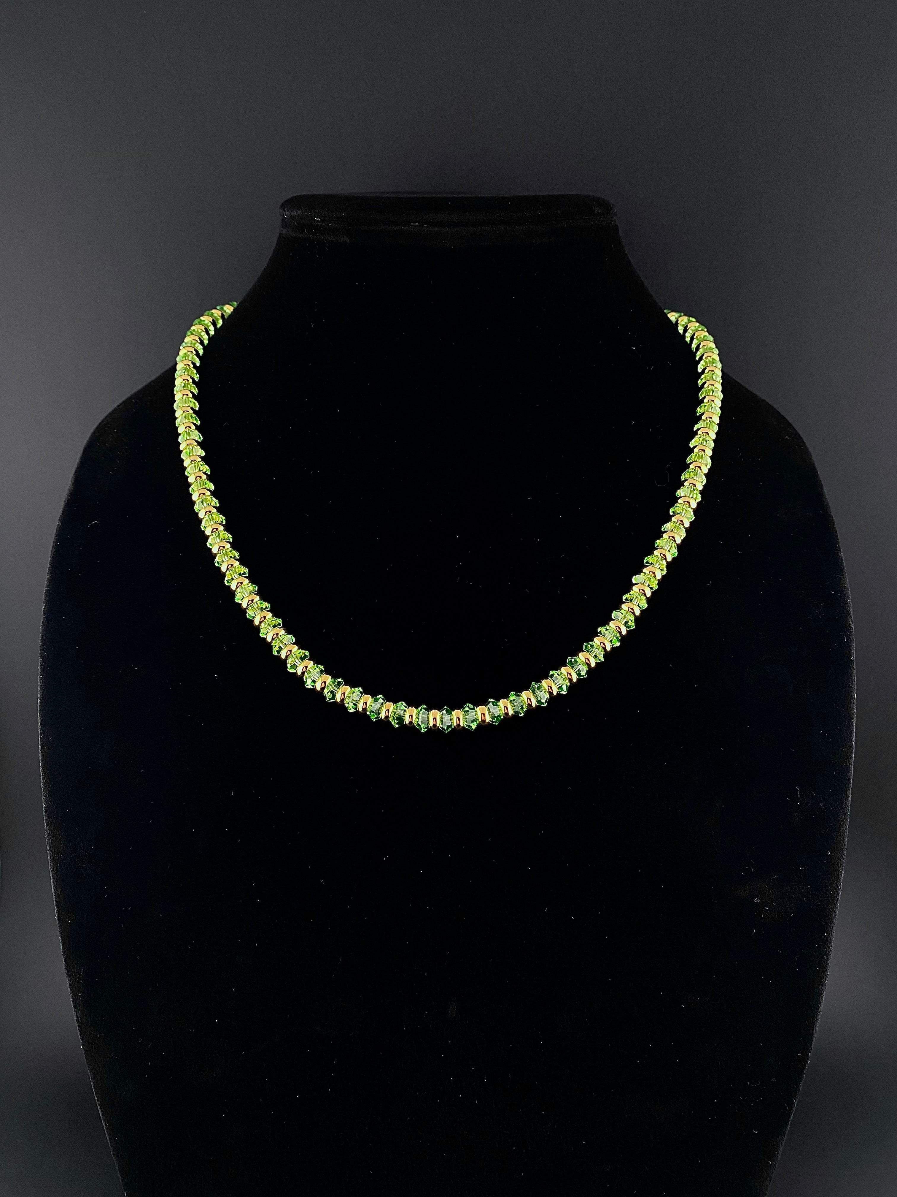 Uranium Crystal Necklace - Bicone