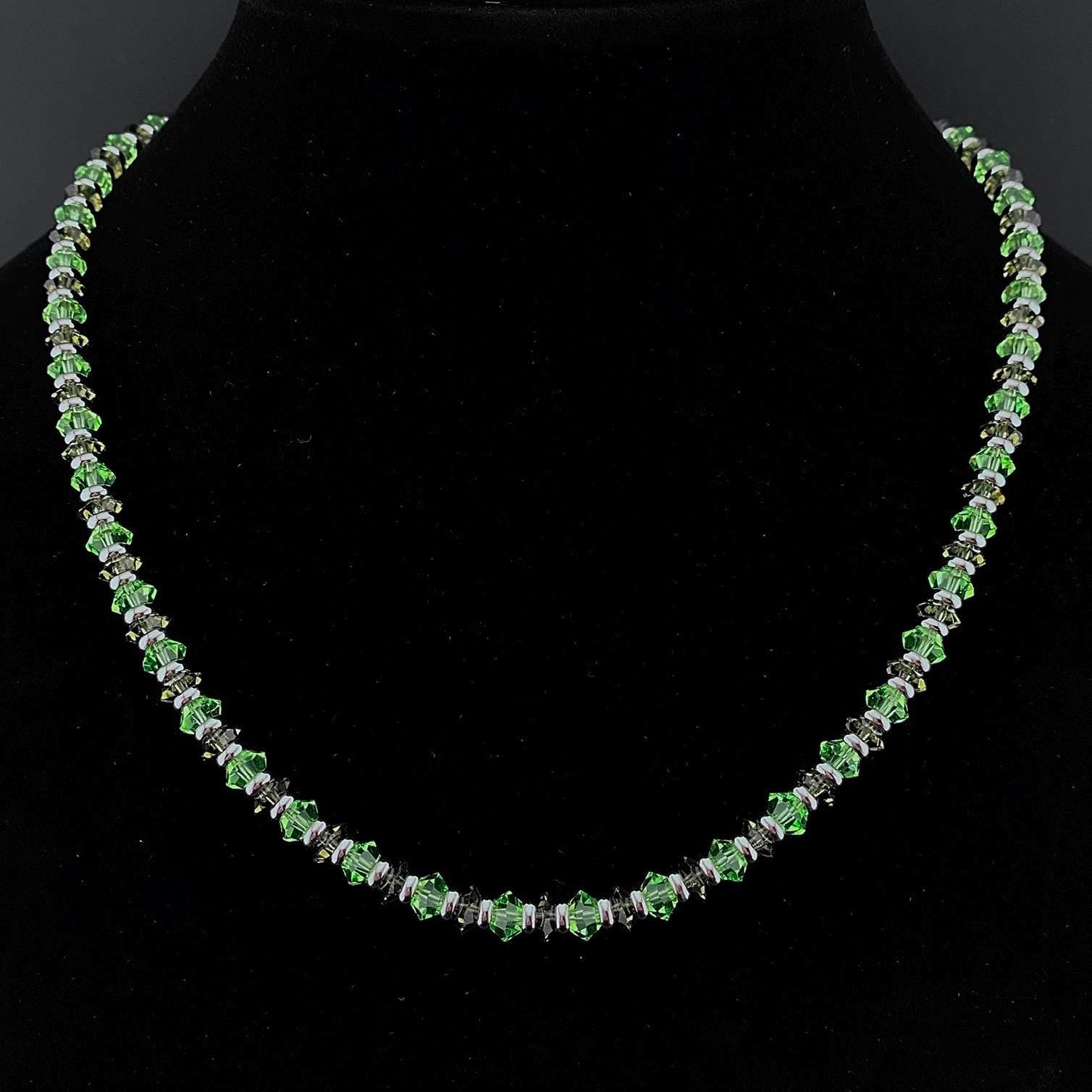 Uranium Crystal Necklace with “black diamond”